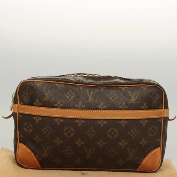 LOUIS VUITTON Monogram Compiegne 28 Clutch Bag LV Auth - Picture 14 of 16